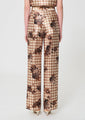 Tara Jarmon Premier Trousers Beige Gingham Print