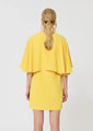 Tara Jarmon Renetta Dress yellow in fluid crepe
