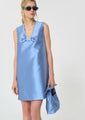 Rusane Dress Sky Blue Duchess Satin