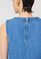 Tara Jarmon Tipi Top Blue Denim