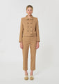Virginia Jacket Beige Cotton Garbardine
