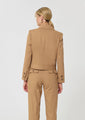 Virginia Jacket Beige Cotton Garbardine