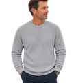 KINROSS Cashmere Sweater Rib Tipped Crew Original $400- FINAL SALE $200