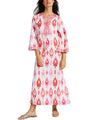BELLA TU IKAT CAFTAN IN PINK