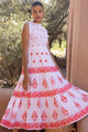 Oliphant Sleeveless Smocked Maxi- Calistoga Coral