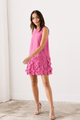 Catherine Regehr Jewel Neck Arak Dress with Mini Disc Hem Original $1,530- FINAL SALE $765