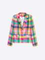 MULTICOLOR GINGHAM PLAID JACKET