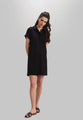 Peace Of Cloth Kyle Short Sleeve Pique Knit Collared Dress