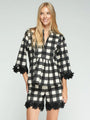 BLACK GINGHAM SHIRT