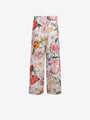MULTICOLORED FLORAL PRINT TROUSERS