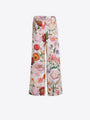 MULTICOLORED FLORAL PRINT TROUSERS