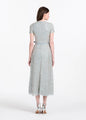 Translucent Encrusted Sequin Dress Light Blue