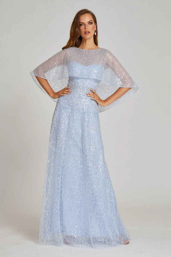 Beaded Mesh Caplet Gown-50%Off-Original $1170-Sale $585 – Shop Cindy Halle