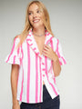 Caroline Fuchsia Stripe Top