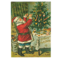 Santa Trimming the Tree Cards - Pack of 6