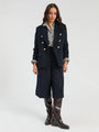 Vilagallo Navy Double-Breasted Blazer