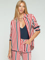 VILAGALLO NAVY RED STRIPED SHIRT ONDULINE