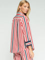 VILAGALLO NAVY RED STRIPED SHIRT ONDULINE
