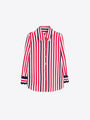 VILAGALLO NAVY RED STRIPED SHIRT ONDULINE