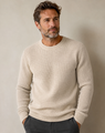 KINROSS Cashmere Sweater Thermal Crew Original $395- FINAL SALE $197.50