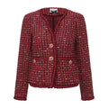 Edward Achour Collarless Tweed Jacket