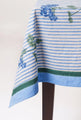 Blue Hydrangea Blockprint Tablecloth - 70x120 Size