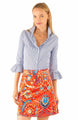 Gretchen Scott Priss Brooks Blouse - Stripe Wash & Wear