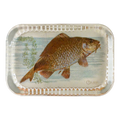 John Derian Carp Dotted Edge Rect. Paperweight
