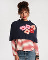 Frances Valentine Emma Shrug Poppy-Navy