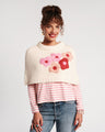 Frances Valentine Emma Shrug Poppy-Oyster