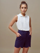 Load image into Gallery viewer, Classic Sleeveless Cropped Polo

