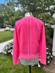Cashmere Crewneck Sweater with Back Detail