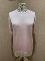 MAISON LUREX GALA TOP IN POWDER PINK