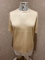 MAISON LUREX GALA TOP IN LIGHT GOLD