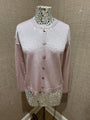 MAISON LUREX GALA CARDIGAN IN POWDER PINK