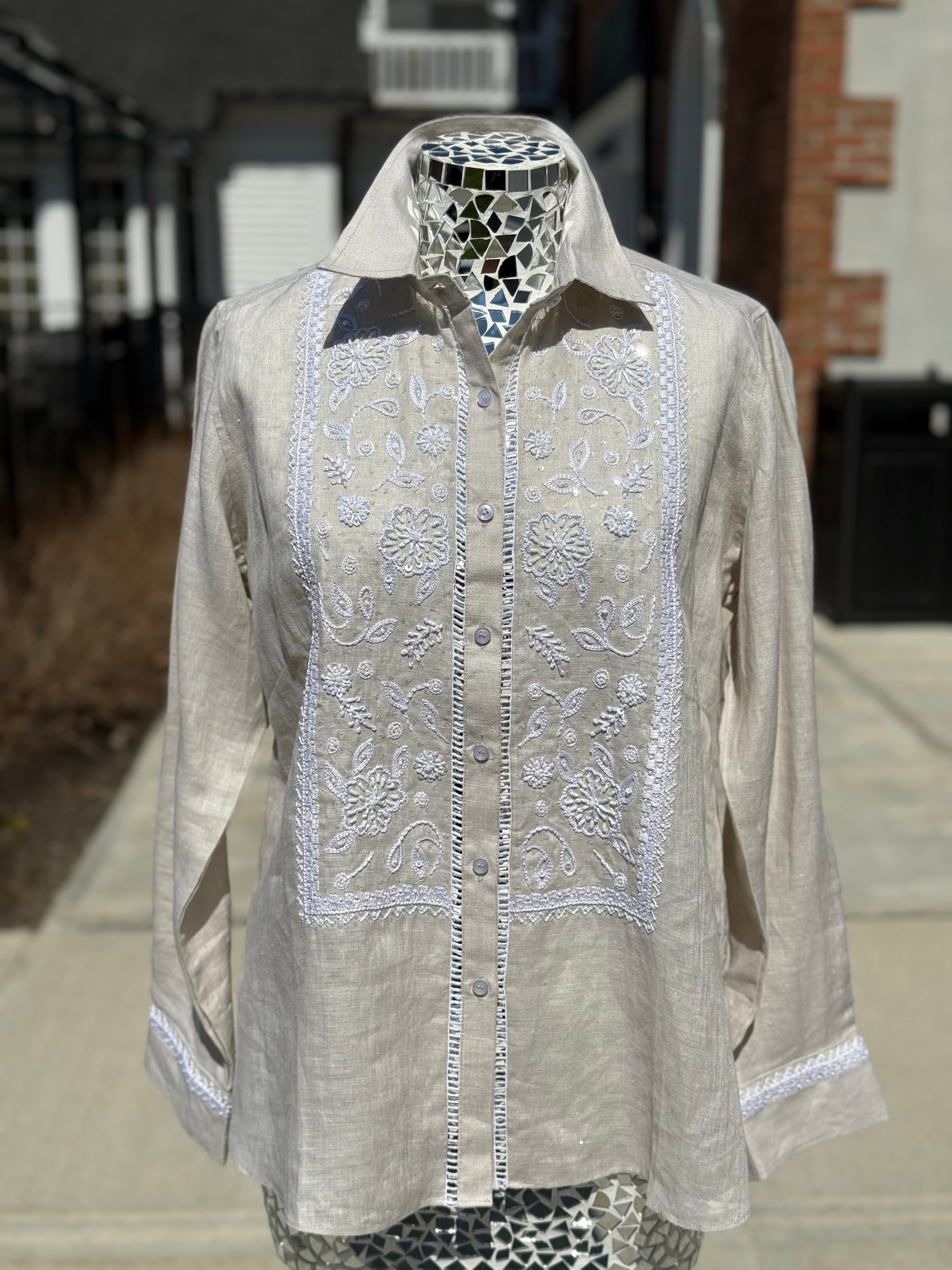 Bella Tu 26" Ariel Linen Shirt