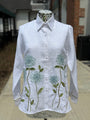Bella tu Sheer Light Blue Flower Shirt