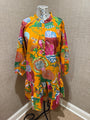 Just Darviny Serimeg Dress In Orange Floral