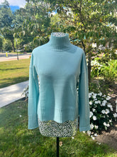 Load image into Gallery viewer, Cashmere Rib Trim Funnel Sweater

