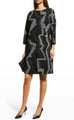 Caroline Rose Graphic Wave Knit Dress 50% Off Origianl $295-Sale $147.50