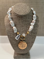 Lisa Taylor Large Baroque Pearl Necklace with Antique Locket