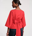 Frances Valentine Whitney Wrap Top Red