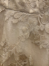 Load image into Gallery viewer, Teri Jon Gold Cap Sleeve Dress
