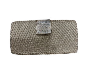 Evening Bag with Clasp - Pewter