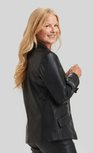 Load image into Gallery viewer, Steely Faux Leather DB Single Button Jacket
