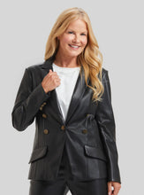 Load image into Gallery viewer, Steely Faux Leather DB Single Button Jacket
