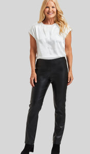 Annie Pull On Faux Leather Pant