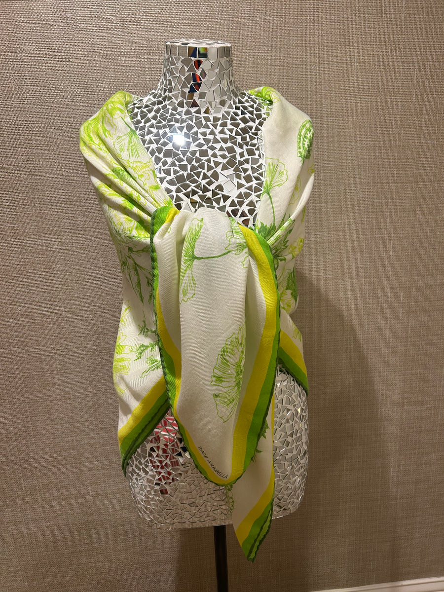 Rani Arabella Coral Lime Scarf – Shop Cindy Halle