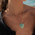 Malene Amazonite Heart Bail