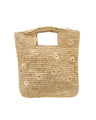 Mini ConCon Daisy Flowers Crochet Petite Straw Basket Handbag